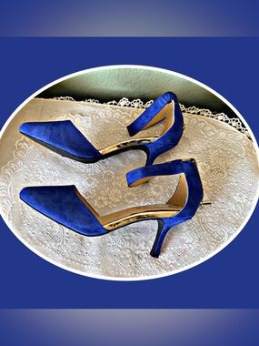 Fun Blue Suede Shoe